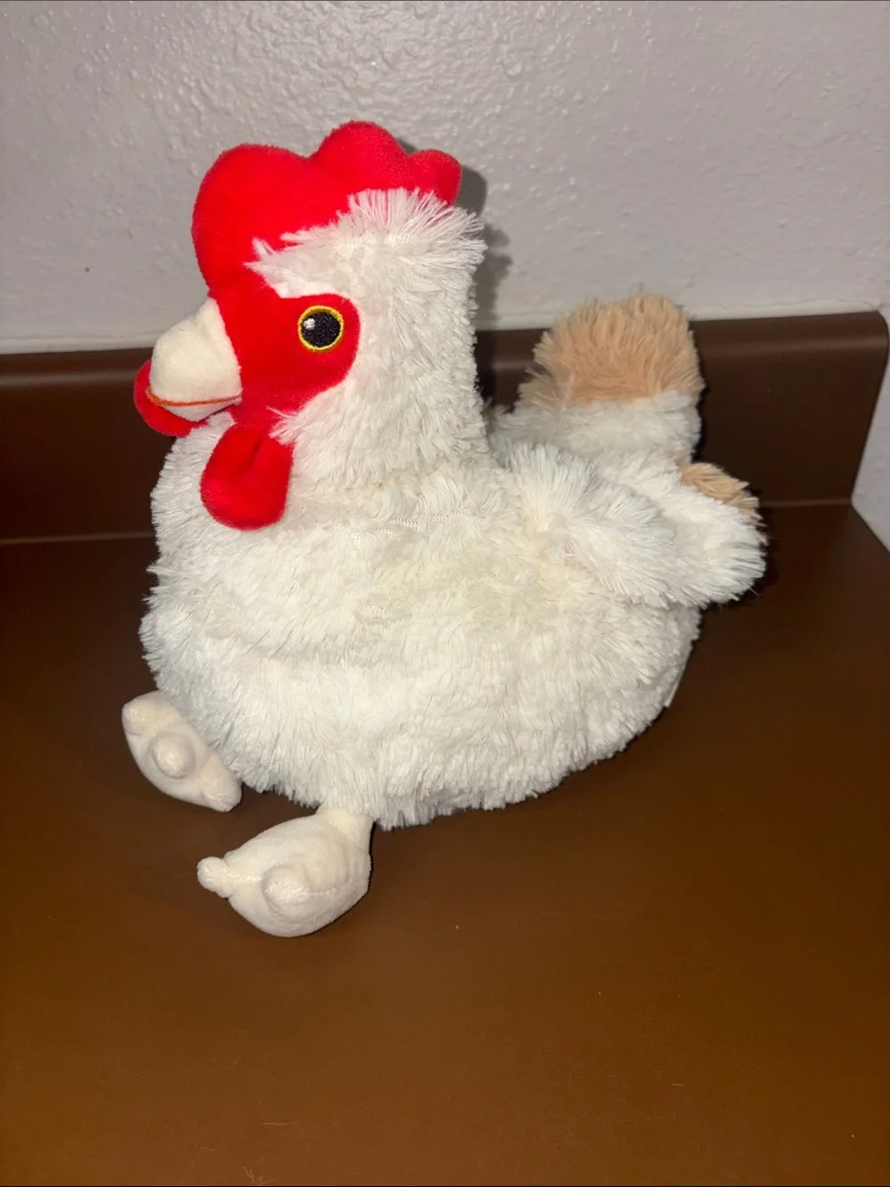 Soft Plush Chicken Toy - White and Red Small Pet Plush